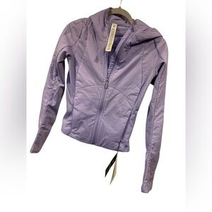 NWT Lululemon push your pace jacket LIGHT PURPLE Size 4